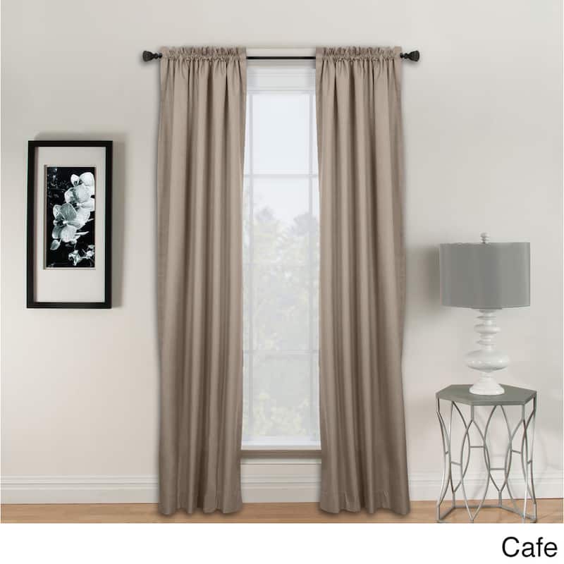 Miller Curtains Winston 84-Inch Rod Pocket Panel - 40 x 84 - Cafe