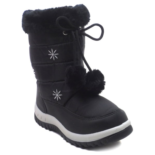 Blue Children's IK Snowfur Winter and Snow Mid Calf Boots