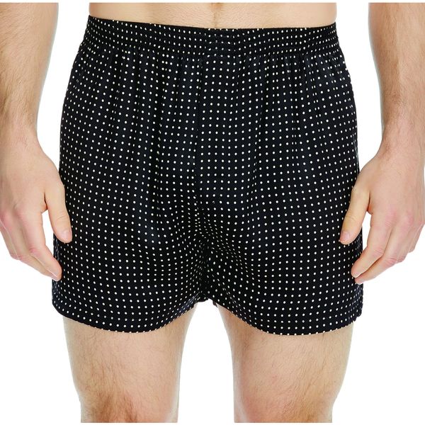 Majestic Men's PolkaDot Silk Charmeuse Boxer Shorts Free Shipping