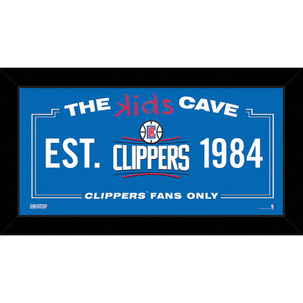 Steiner Sports NBA Los Angeles Clippers 10x20 Kids Cave Sign