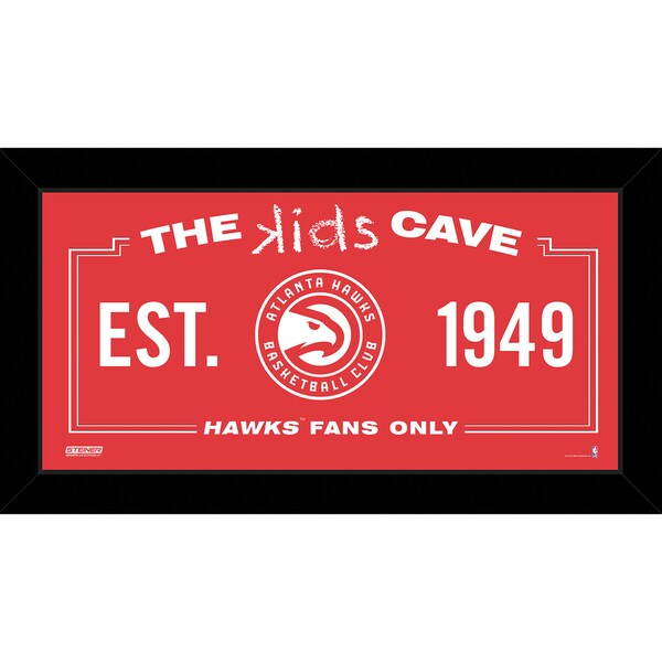 Steiner Sports NBA Atlanta Hawks 10x20 Kids Cave Sign