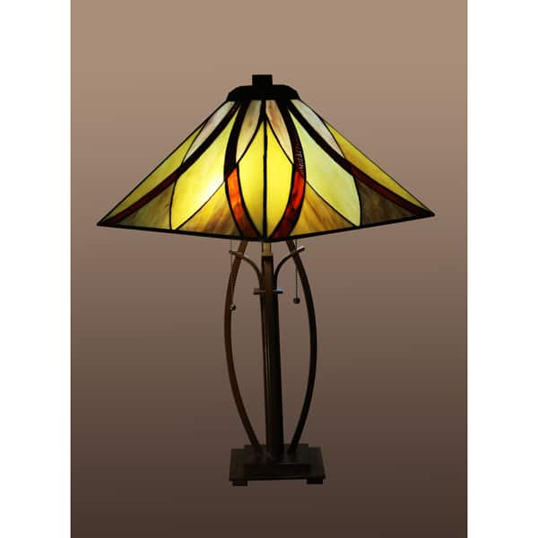Sheen 2 Light Multi Color 26 Inch Tiffany Style Table Lamp Sheen 2 Light Multi Color 26 Inch Tiffany Style Table Lamp