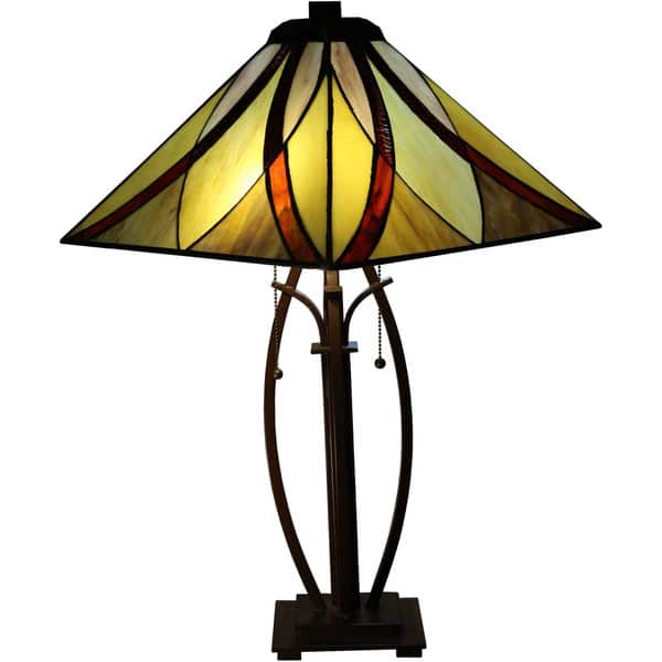 Shop Sheen 2 Light Multi Color 26 Inch Tiffany Style Table Lamp