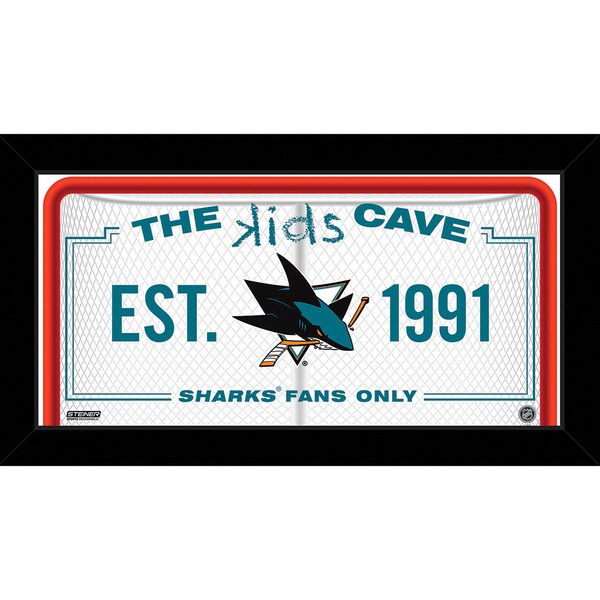 Steiner Sports NHL San Jose Sharks 10x20 Kids Cave Sign