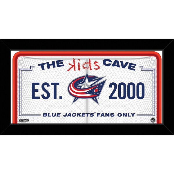 Steiner Sports NHL Columbus Blue Jackets 10x20 Kids Cave Sign