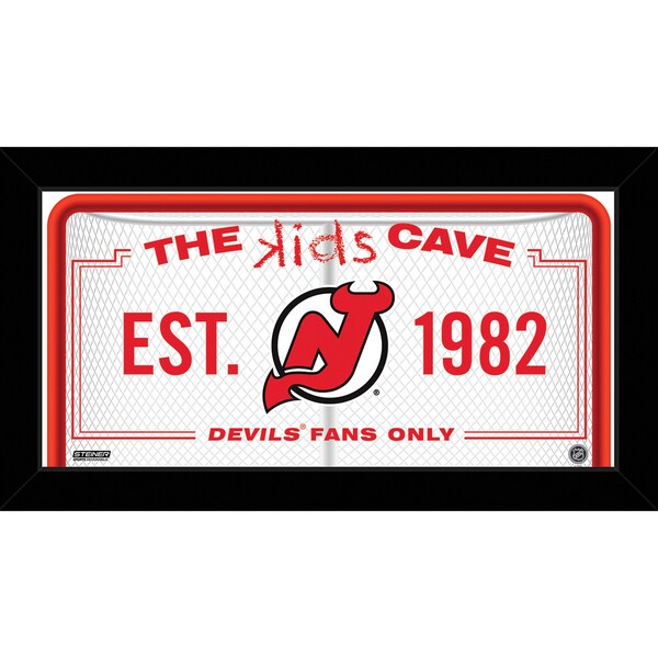 Steiner Sports NHL New Jersey Devils 10x20 Kids Cave Sign
