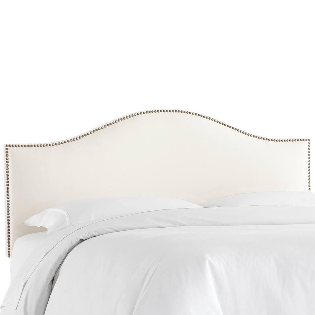 Skyline Furniture Shantung Pearl Nail Button Headboard
