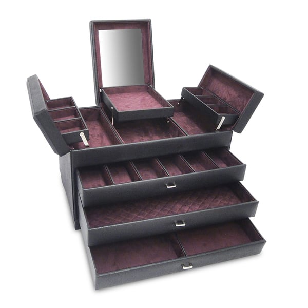 Large Leather Jewelry Box