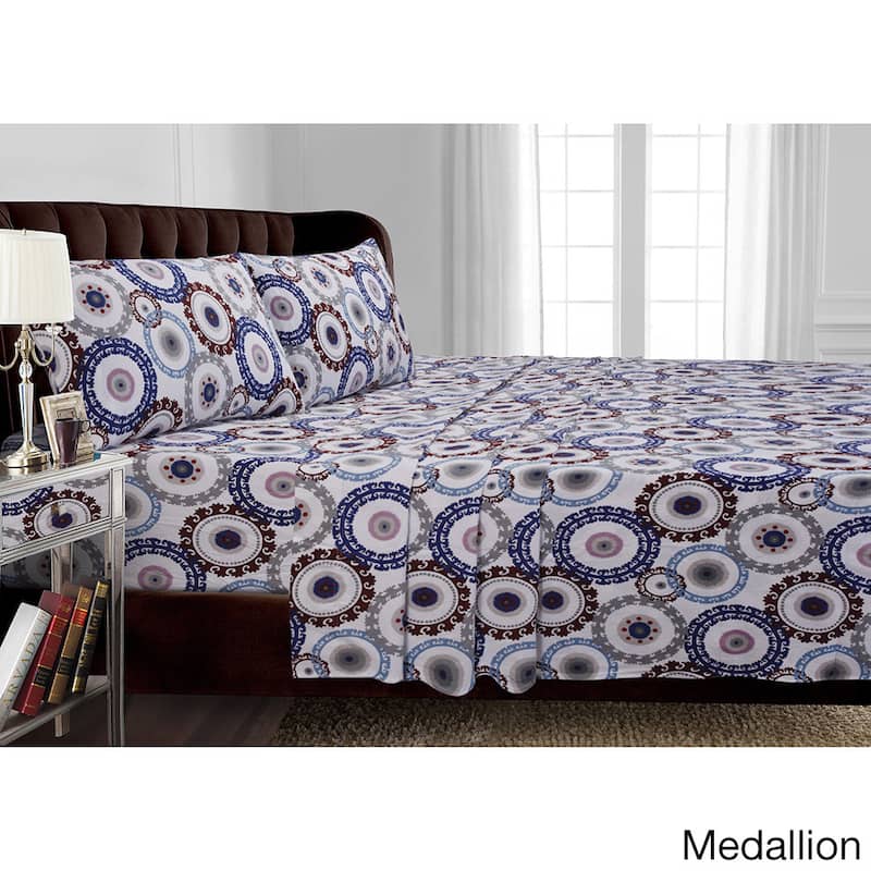 Flannel 170-GSM Printed Pillowcases (Set of 2)