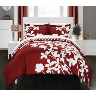 Red Fl Duvet Covers Find Great Fashion Bedding Deals Ping Copper Grove Pando Red Reversible 3 Piece Duvet Cover Set