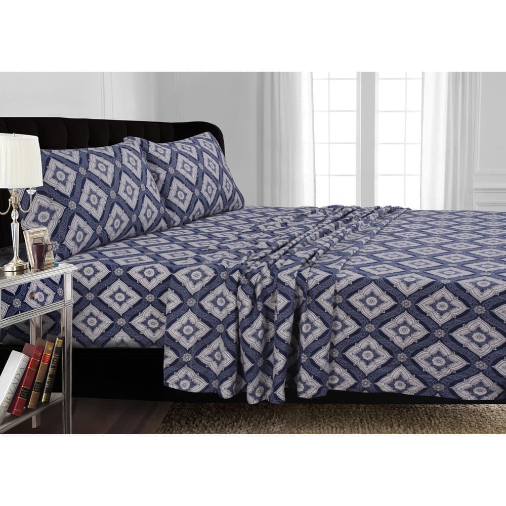 Flannel 200-GSM Solid or Printed Pillowcases (Set of 2)