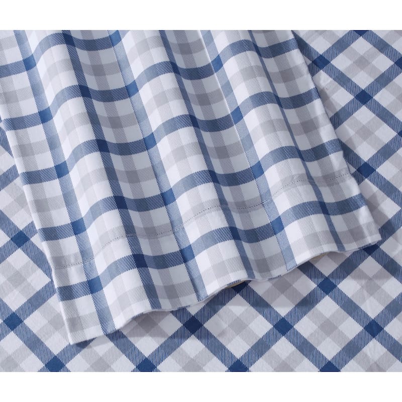 Flannel 200-GSM Solid or Printed Pillowcases (Set of 2)