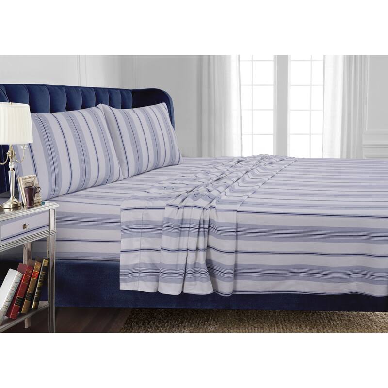 Flannel 200-GSM Solid or Printed Pillowcases (Set of 2)