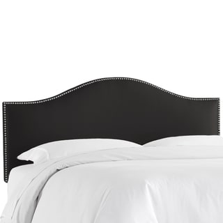 Skyline Furniture Shantung Black Nail Button Headboard - Bed Bath ...