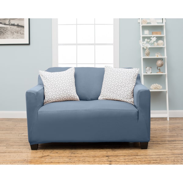 Home Fashion Designs Twill Loveseat Slipcover