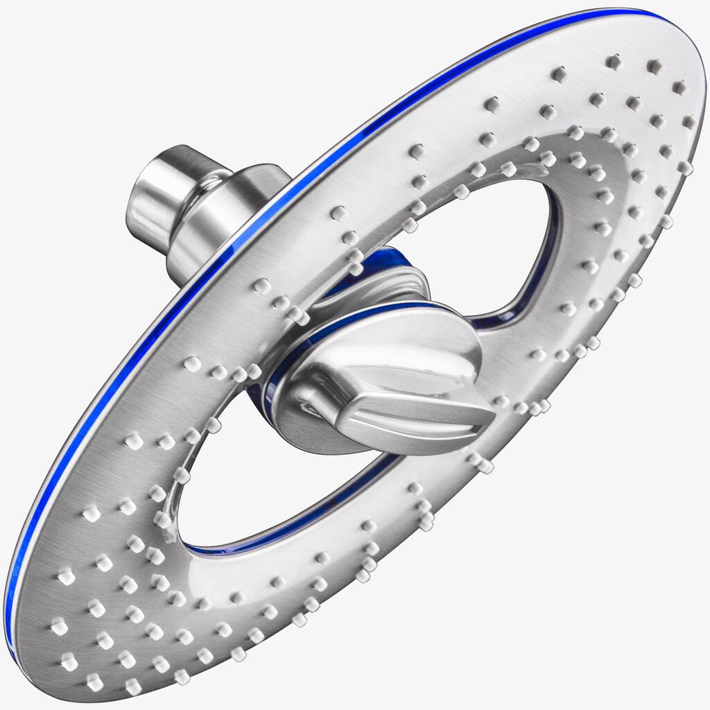 AKDY 8-inch Round Multi-Function Rainfall Waterfall Style 2 Setting Circular Thin Modern Shower Head