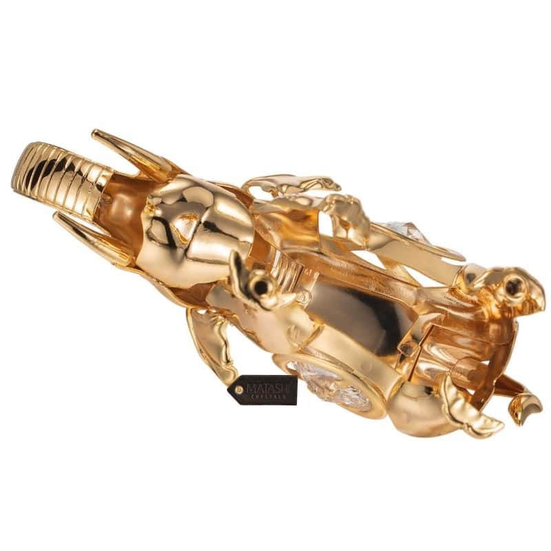 Matashi Goldplated Genuine Crystals Elephant Ornament