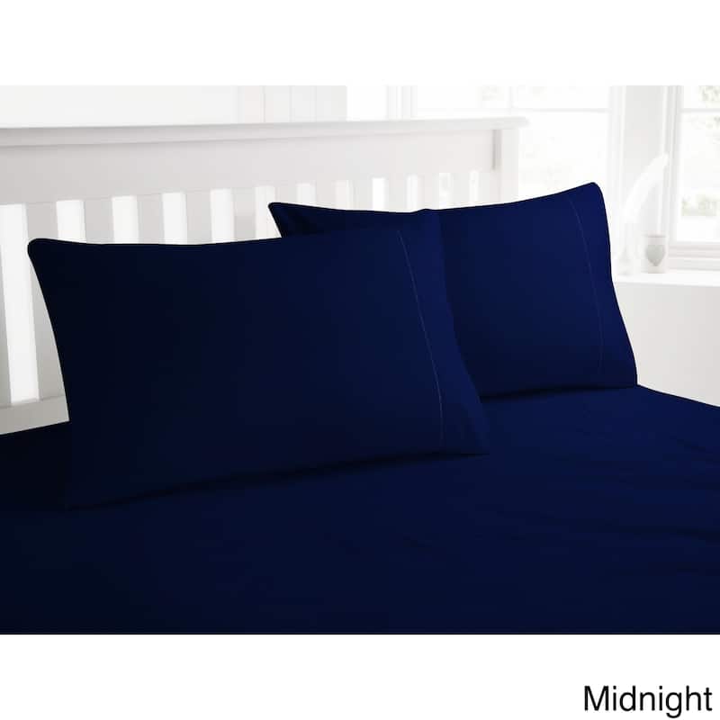 Luxury 200-GSM Cotton Flannel Hemstitched Pillowcases (Set of 2)