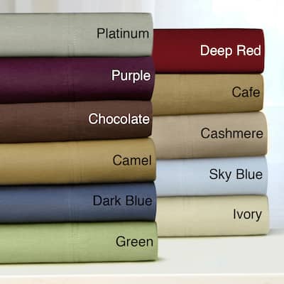Tribeca Living Luxury Solid Flannel Pillowcases (Set of 2)