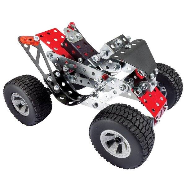 Spin Master Erector By Meccano, 5 In 1 Roadster Pull Back Car Building Kit For Ages 8 And Up Stem Construction Education Toy
