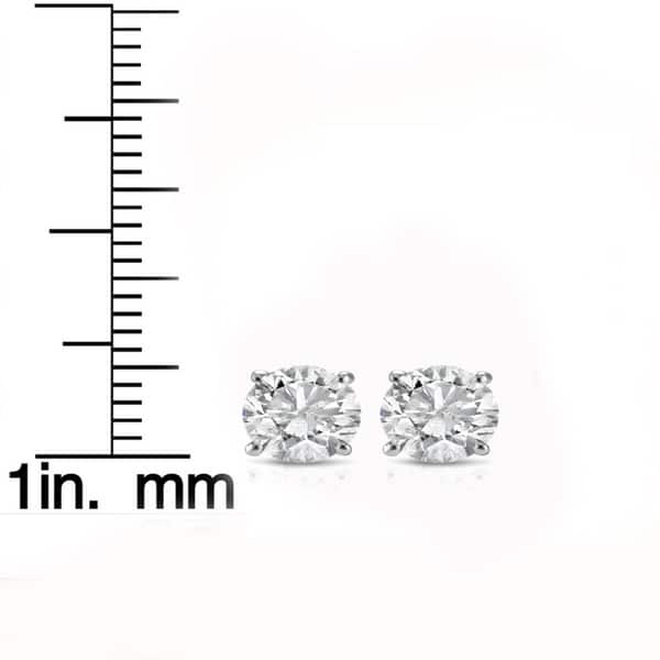 14k White or Yellow Gold 1/2ct TDW White Diamond Stud Earrings