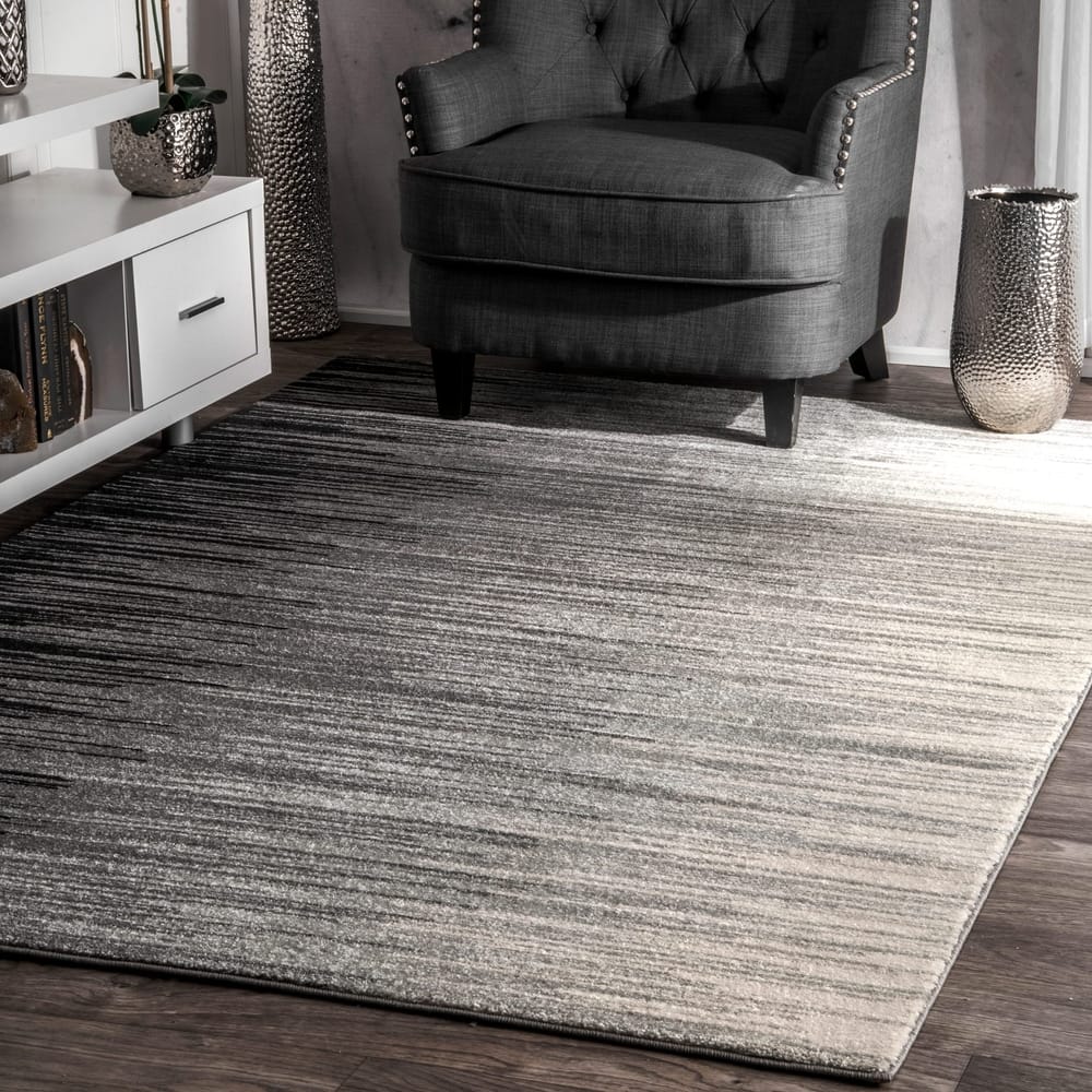Nuloom Geometric Abstract Stripes Fancy Area Rug
