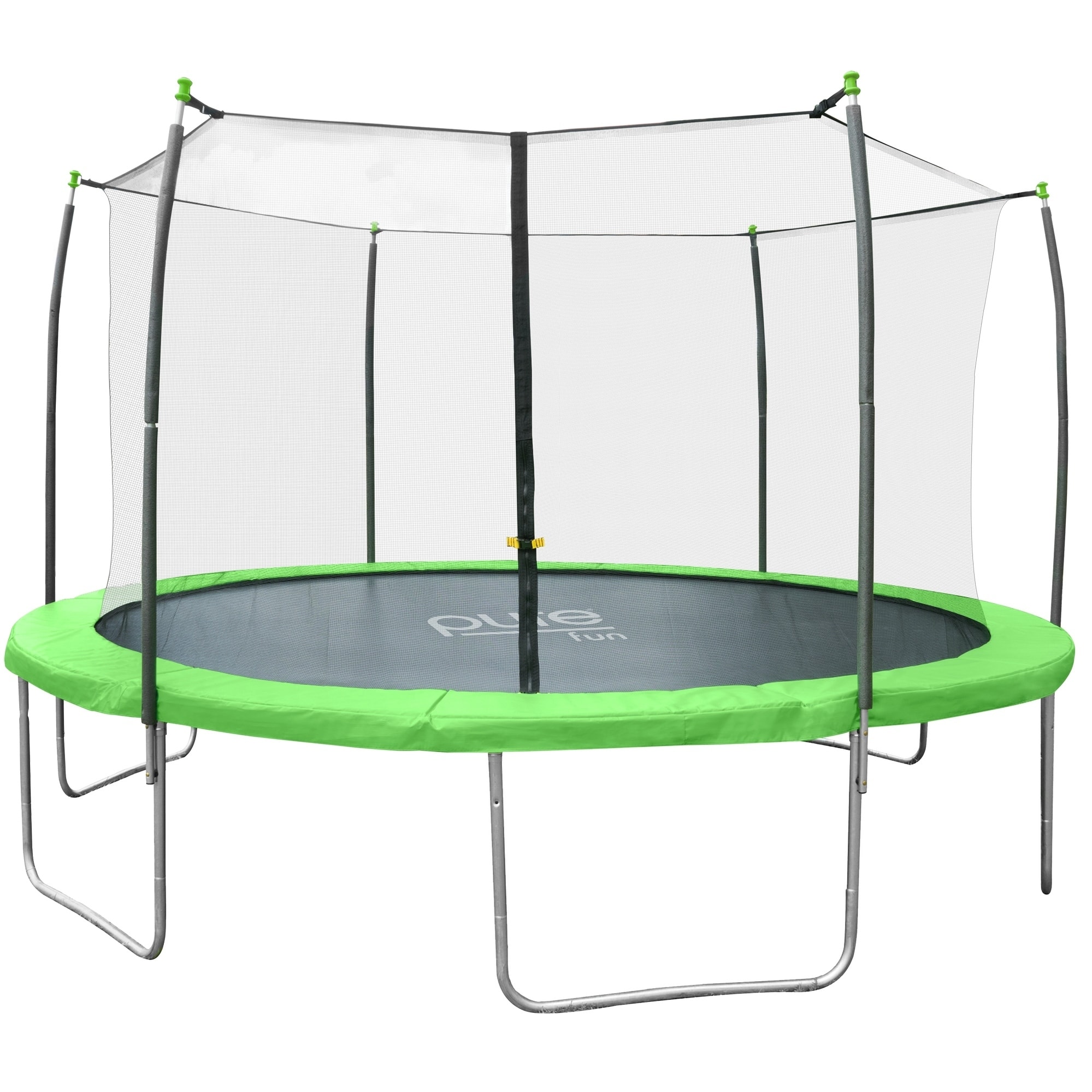 Pure Fun DuraBounce 12Foot Trampoline with Enclosure Green 12' eBay