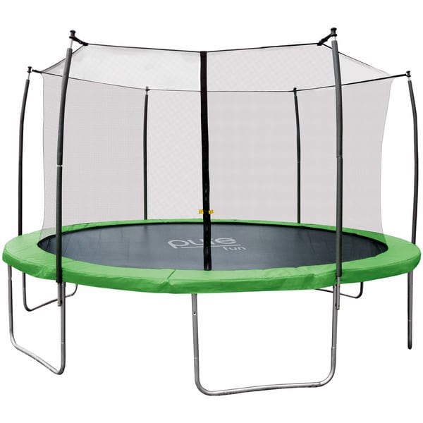 Pure Fun Dura-Bounce 12-foot Trampoline with Enclosure Net - Free ...