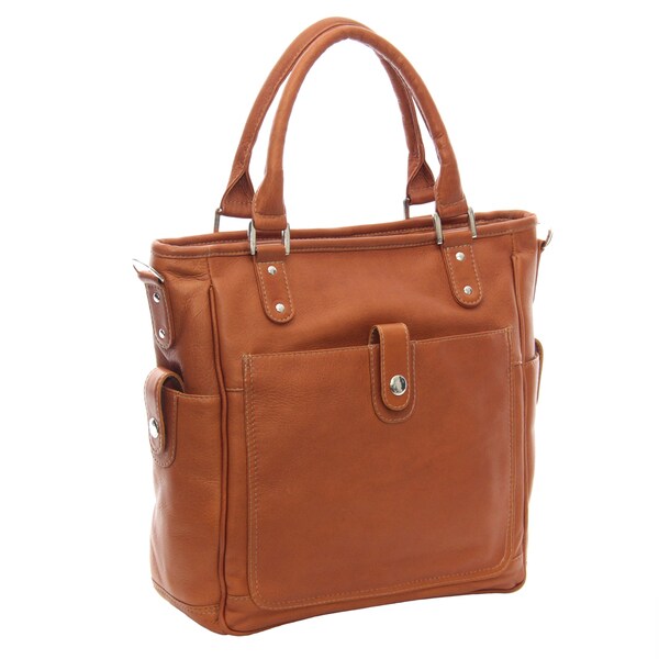 leather cross body tote