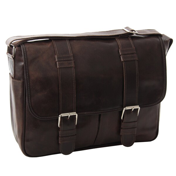 piel leather messenger bag