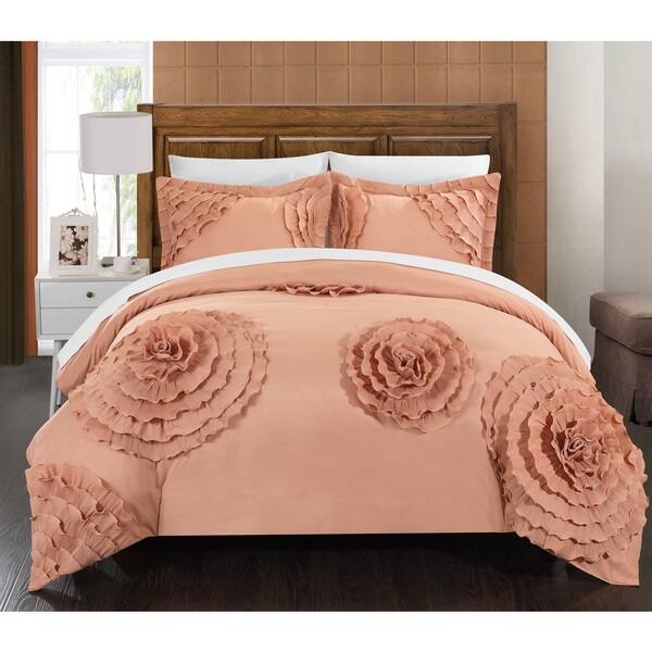 Shop The Curated Nomad Hildy Peach 7 Piece Duvet Cover Set Free