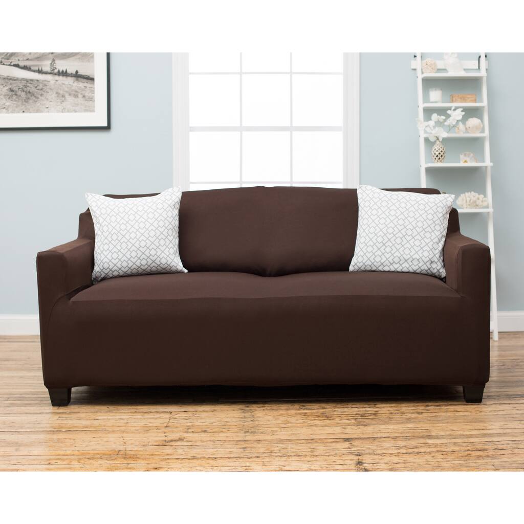 Home Fashion Designs Dawson Collection Twill Form Fit Sofa Slipcover