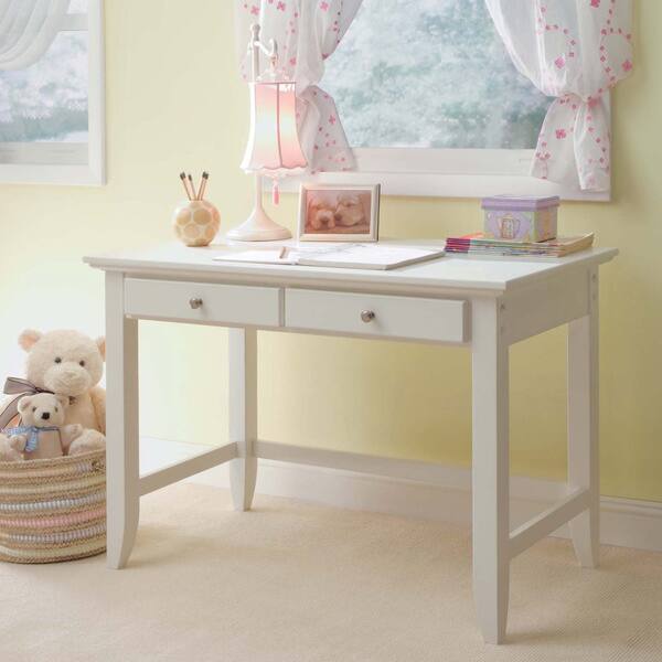 Shop Naples White Student Desk By Home Styles Overstock 10898537