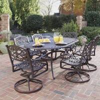 Havenside Home Fenwick 7-piece Dining Set 72" Oval Table with 6 Swivel Chairs
