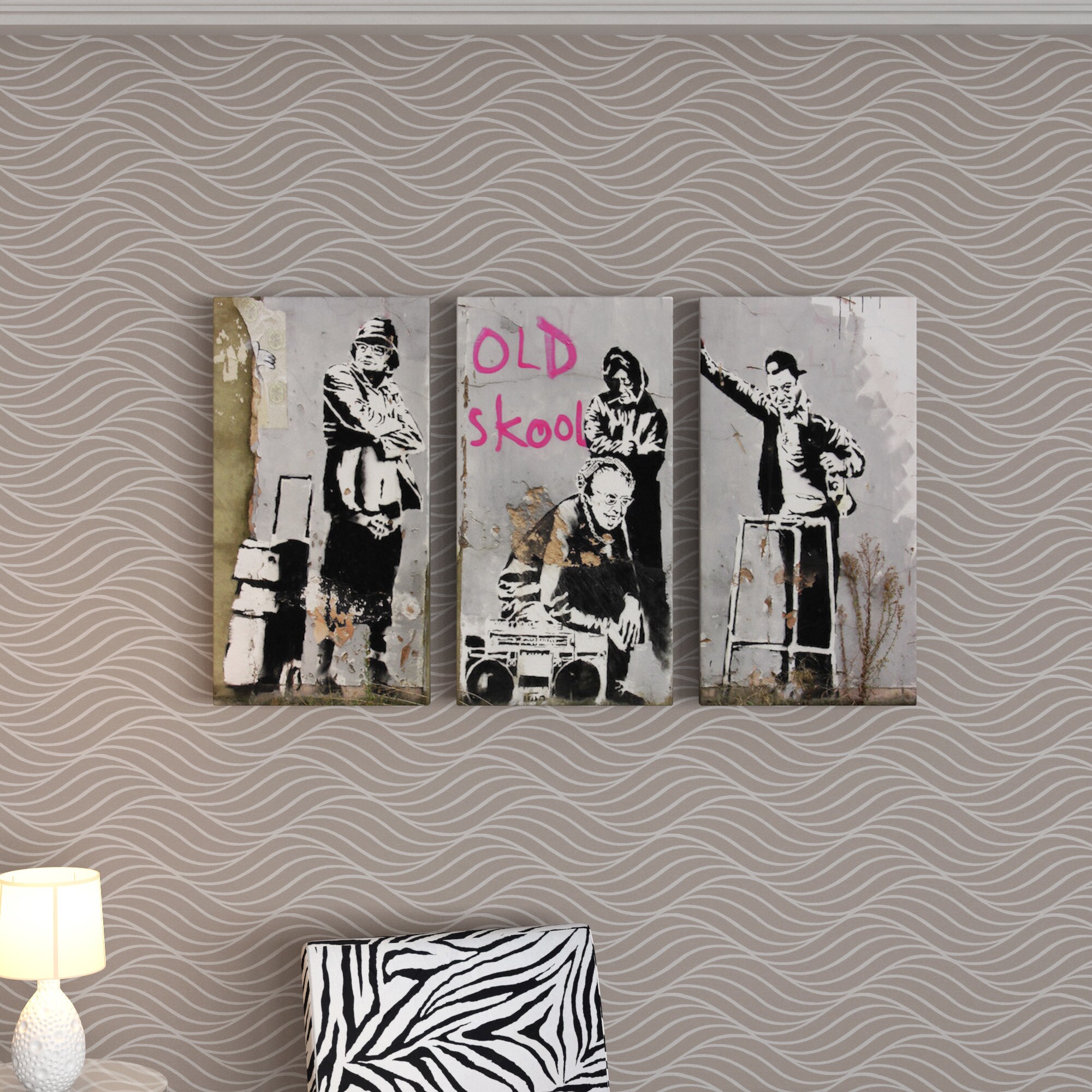 Banksy Wall Art 2016 What we do in life.. Stunning Large Wall Sticker Decal UK