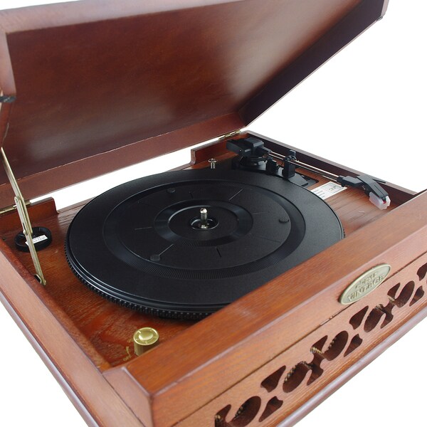 Pyle Vintage Style Phonograph Turntable