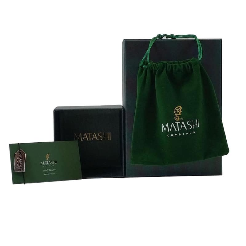 Matashi Gold Plated Train Ornament with Genuine Matashi Crystals