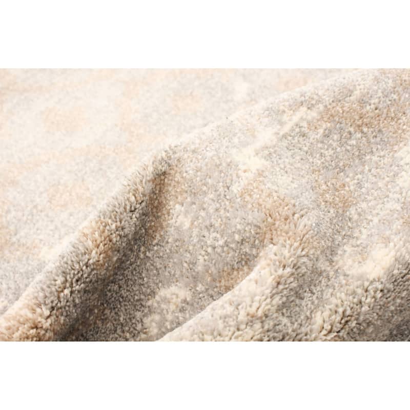 Handmade Madiba Grey Rug - ECARPETGALLERY