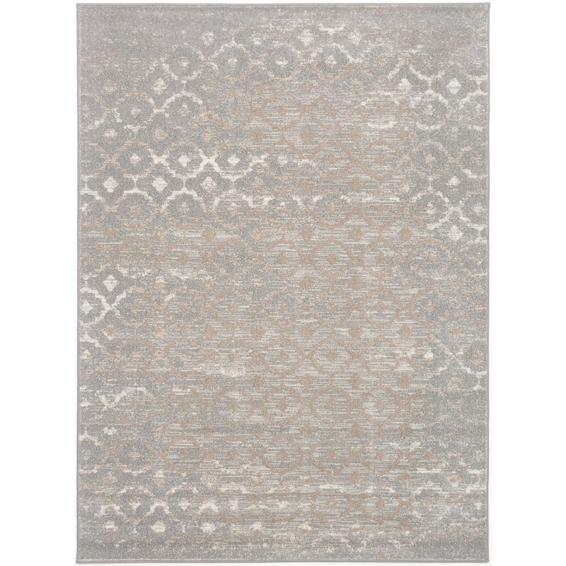 Handmade Madiba Grey Rug - ECARPETGALLERY - 5'3" x 7'3" - Grey