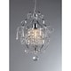 preview thumbnail 3 of 2, Cynthia 1-light Crystal 11-inch Chrome Swag Lamp