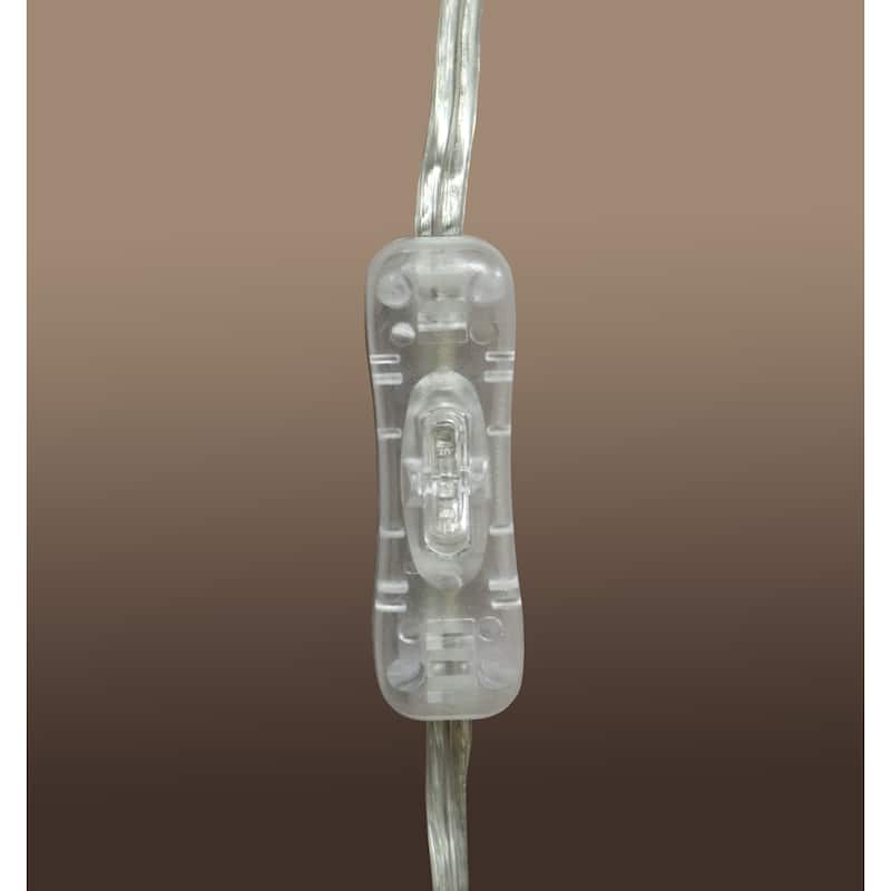 Cynthia 1-light Crystal 11-inch Chrome Swag Lamp