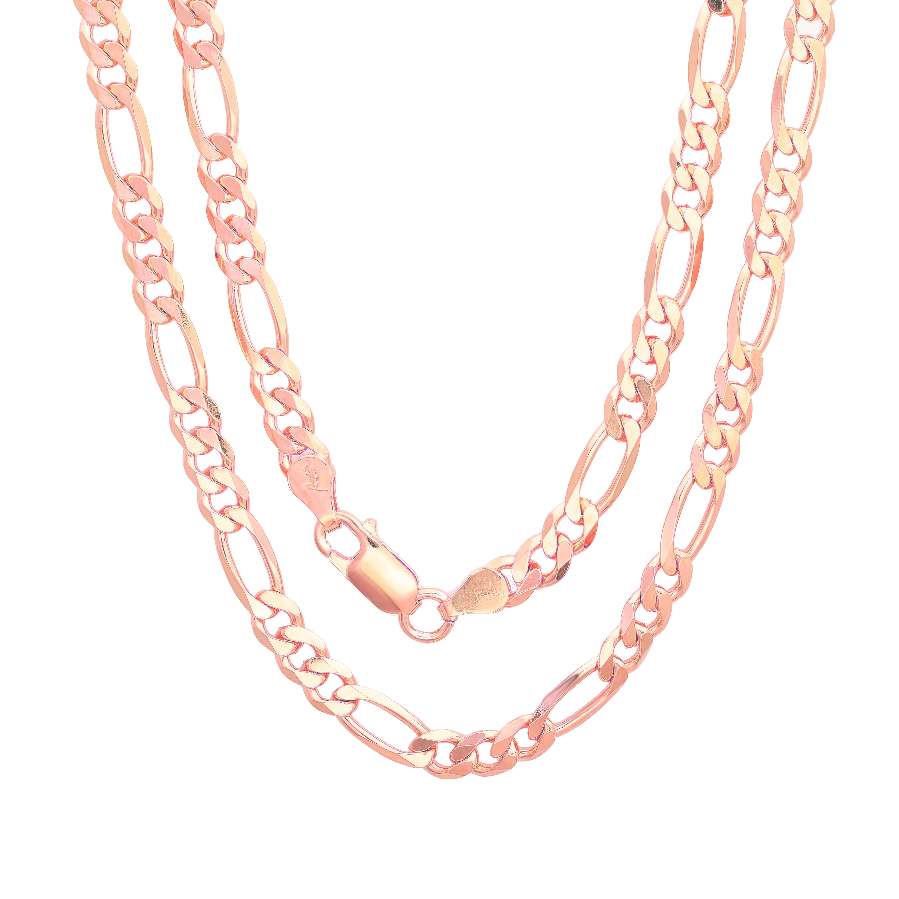 Rose gold plated silver necklace Clearance
