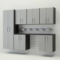 Shop Flow Wall System Silver 7 Piece Silver Cabinet Set - Free Shipping ...