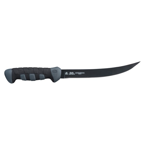 Penn Fillet Knives 8-inch Curved Breaking Knife Black/ Grey