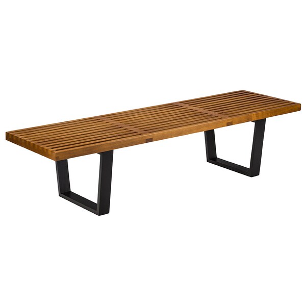 Carbon Loft Kenyon Brown Black Ash Wood And Metal 5 Foot Carbon Loft Kenyon Brown Black Ash Wood And Metal 5 Foot Bench