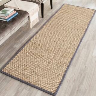 Seagr Runner Rugs For Less Safavieh Casual Natural Fiber Hand Woven Dark Grey Seagr Rug 2