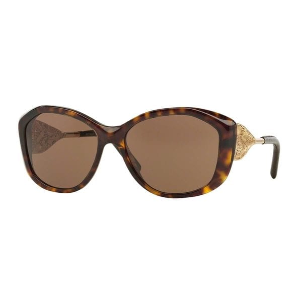 Burberry Women's BE4208Q Tortoise Plastic Cat Eye Sunglasses Free