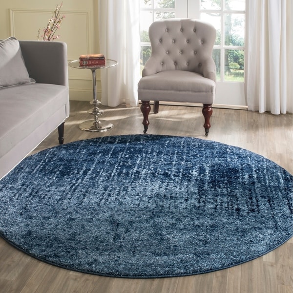 rug area round modern retro rugs mid century light abstract safavieh distressed overstock