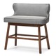 Contemporary Fabric 30" Bar Bench by Baxton Studio - Thumbnail 3