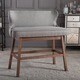 Contemporary Fabric 30" Bar Bench by Baxton Studio - Thumbnail 0